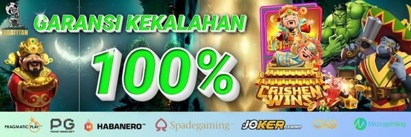BONUS GARANSI KEKALAHAN 100%